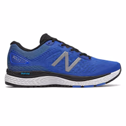 New Balance MSOLVLC2, Running, Male, Adult, Black, Blue, White, Pattern, High