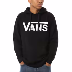 Vans Mens Classic PO Pullover Casual Hooded Jumper Sweatshirt Hoodie Top - Black - XL, Black