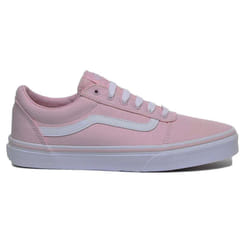 Vans Ward VN0A3TFWVUZ1 Canvas Lace Up Trainers Pink - UK 3 / EU 35