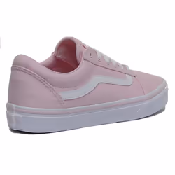 Vans Ward VN0A3TFWVUZ1 Canvas Lace Up Trainers Pink - UK 4 / EU 36.5
