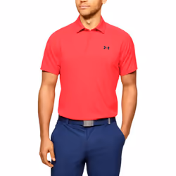 Under Armour Mens Vanish Wicking Stretch Golf Polo Shirt - S, Beta/Academy