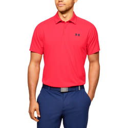 Under Armour Mens Vanish Wicking Stretch Golf Polo Shirt - S, Beta/Academy