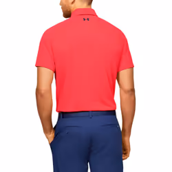 Under Armour Mens Vanish Wicking Stretch Golf Polo Shirt - S, Beta/Academy