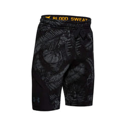 Under Armour Boys' Project Rock Terry Aloha Shorts (Small) Black
