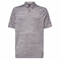 Oakley Mens 2021 Contender Heather Hydrolix Wicking Golf Polo Shirt - L, Dark Grey Heather