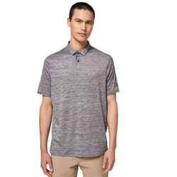 Oakley Mens 2021 Contender Heather Hydrolix Wicking Golf Polo Shirt - M, Dark Grey Heather