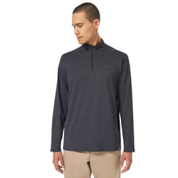 Oakley Mens 2022 Oakley Gravity Range QTR Heathered Soft Touch Golf Sweater - XL, Blackout Hthr