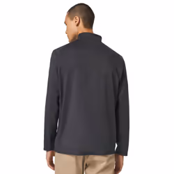 Oakley Mens 2022 Oakley Gravity Range QTR Heathered Soft Touch Golf Sweater - XL, Blackout Hthr