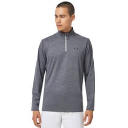 Oakley Mens 2022 Oakley Gravity Range QTR Heathered Soft Touch Golf Sweater - XL, Stone Gray Hthr