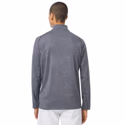 Oakley Mens 2022 Oakley Gravity Range QTR Heathered Soft Touch Golf Sweater - XL, Stone Gray Hthr