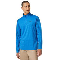 Oakley Mens 2022 Oakley Gravity Range QTR Heathered Soft Touch Golf Sweater - M, Ozone Hthr