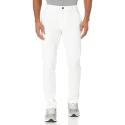 Amazon Essentials Mens Skinny-Fit Washed comfort Stretch chino Pant (Previously goodthreads)  White  32W x 31L