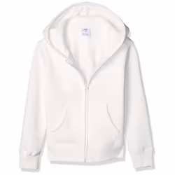 Amazon Essentials Toddler Girls' Fleece Zip-Up Hoodie Sweatshirt Whit