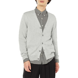 Amazon Essentials Men's Cotton Cardigan Sweater  Light Grey Heather  Large