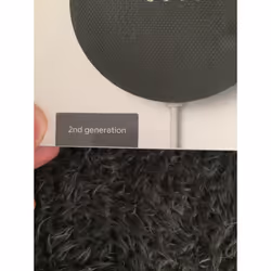 2nd Generation Google Nest Mini Smart Speaker - Charcoal