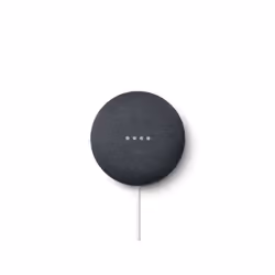 Google Nest Mini, Google Assistant, Rectangle, Anthracite, Fabric, Plastic, Chromecast, Android, iOS