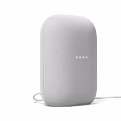 Google Nest Audio, Google Assistant, Oval, White, Plastic, Chromecast, Chromecast Audio, Android, iOS