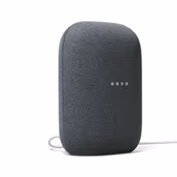 Google Nest Audio, Google Assistant, Oval, Charcoal, Plastic, Chromecast, Chromecast Audio, Android, iOS