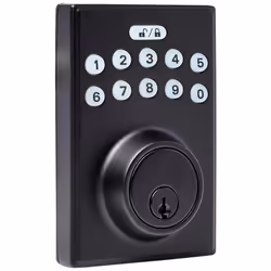 Amazon Basics Electronic Keypad Deadbolt Door Lock with Touch-Control Keyless Easy Installation Auto Lock Keyed Entry Optio ...