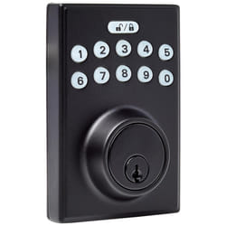 Amazon Basics Electronic Keypad Deadbolt Door Lock with Touch-Control Keyless Easy Installation  Auto Lock  Keyed Entry Option  Contemporary  1-Pack