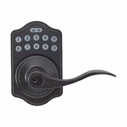 Amazon Basics Electronic Keypad Entry Lever Door Lock - Oil Rubbed Bronze 78.3mm W x 129.2mm H