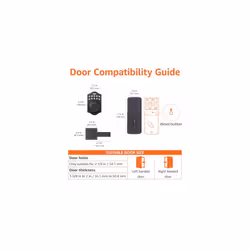 Amazon Basics - Traditional Electronic Keypad Deadbolt Door Lock with Passage Lever  5.08 x 3.08 x 0.1 in  Oil Rubbed Bronze  1-Pack