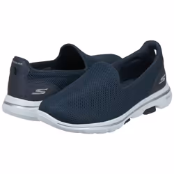 Skechers Women's Sneaker  Navy/White  6.5 Wide