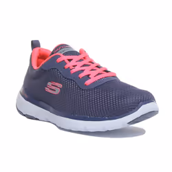 Skechers Womens Flex Appeal 3.0 First Night Trainers (Slate / Pink) - UK 4