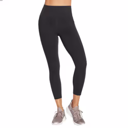 Skechers Womens GOFLEX High Waisted Moisture Wicking 7/8 Leggings - 2XL, Bold Black