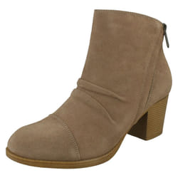 Ladies Skechers Ankle Boots Uptown Funk - Brown, UK 5.5