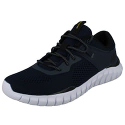 Mens Skechers Casual Lace Up Trainers Ryniss 52815 - Navy, UK 6.5
