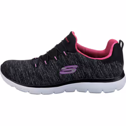 Skechers Women's Summits-Quick Getaway Sneaker  Black/Pink  8.5 M US