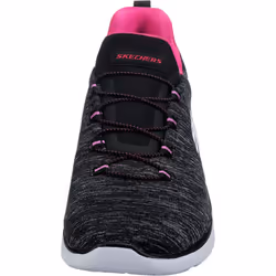 Skechers Women's Summits-Quick Getaway Sneaker  Black/Pink  8.5 M US