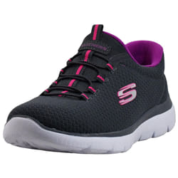 Skechers Women's Summits Sneaker  Charcoal/Purple  8 M US