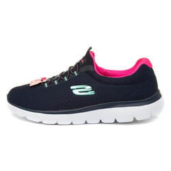 Skechers womens Summits Sneaker  Navy/Hot Pink  6 US