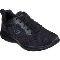 ) Skechers Bountiful Quick Path Textile Women's Black Trainers - Black, 7 (Adults'