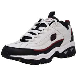 Skechers Men's Energy Afterburn Lace-Up White/Black/Red Sneaker 10 M US
