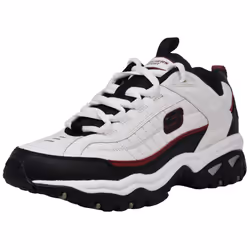 Skechers Men's Energy Afterburn Lace-Up White/Black/Red Sneaker 10.5 M US