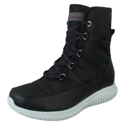 Ladies Skechers Boots Ultra Flex Cold Out 44345 - Grey, UK 2