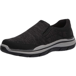 Skechers Men's Expected 2.0-Arago Slip On Canvas Loafer  Black  9.5