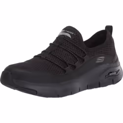 Skechers Women's Low-Top Trainers Sneaker  Black Mesh Trim  9.5 Wide