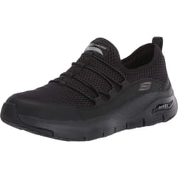 Skechers Women's Low-Top Trainers Sneaker  Black Mesh Trim  9.5 Wide