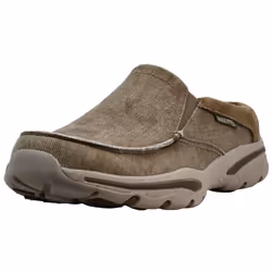 Skechers Men's Creston-Slip On Canvas Loafer Khaki 11 Medium US