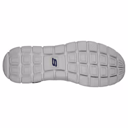 ) Skechers Track Knockhill Leather Men's Navy/Orange Trainers - Blue, 12 (Adults'