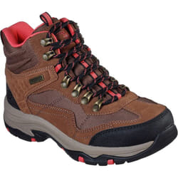 Skechers Trego Base Camp Womens Tan Waterproof Walking Hiking Ankle Boots - Tan , UK 4