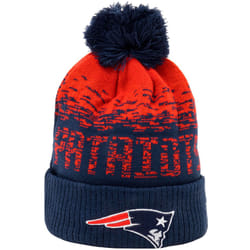 New Era New England Patriots Ombre NFL Football Winter Beanie Bobble Hat - Navy