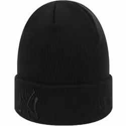 New Era New York NY Yankees MLB Baseball Essential Knitted Beanie Hat All Black