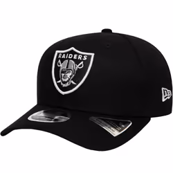 New Era Las Vegas Raiders 9FIFTY Stretch Adjustable Snapback Cap Hat - Black - S/M, Black