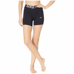 Nike Women's Pro 5"""" Training Short (Black/White X-Small)