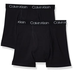 Calvin Klein Boys' Premium Cotton Comfort  Black/Heather Grey/Black  Large
